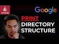Google Coding Interview Print the Directory Structure
