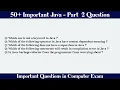 MCQ Questions Java - Part 2 with Answers Quiz Java