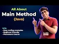 Java Main Method Explained in-depth in Hindi 2024 Placements