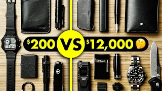 200 vs 12 000 all black everyday carry kit