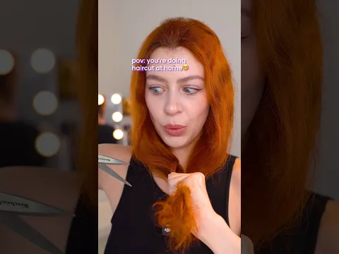 EASY HAIRCUT at homeπ€π» Watch the full tutorial on my profileπ