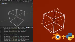 Blender Python Scripting Wireframe Cube Loop