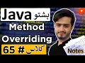 Java Pashto Course Method Overriding in Inheritance Java OOPs Explained in Pashto with Examples