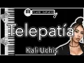 Download Lagu Telepatía - Kali Uchis - Piano Karaoke Instrumental