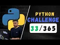 Python My Way - Day 33 Calculate the Area of a Circle Problem Python Tutorial for Beginners 2024