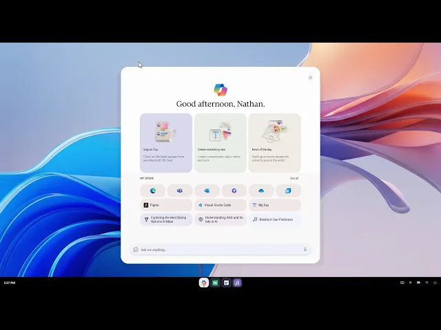 Microsoft Project Aion (Copilot OS Incubation Effort)