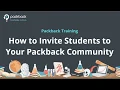 How to Invite Students to your Packback Community
