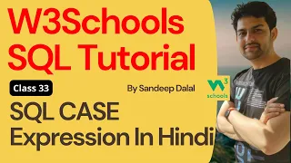 W3Schools SQL Tutorial Class 33 W3Schools SQL CASE Expression By Sandeep Dalal CSE For Beginner