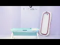 StarAndDaisy Super Large Bath Tub Folding Type for Kids and Adult 140 X 60 X 57 5cm with Temperature