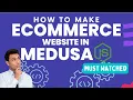 Medusajs Ecommerce App with PostgreSQL Installation and Configuration