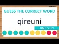 Scrambled Word Game Can You Unscramble These Words 7 Letters
