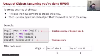 Classes 2d Arrays of Objects