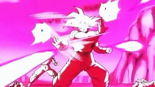 Goku Blocks the Death Beam Anyway