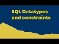 SQL Constraints and Primitive Datatypes