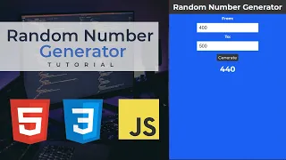 Build a Random Number Generator with HTML CSS JavaScript 2019 tutorial