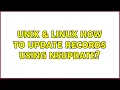 Unix Linux How to update Records using nsupdate