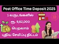 Post Office 1 Year Time Deposit 2025 Full Details in Tamil Interest Benefits Calculator