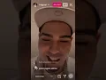 Biig Paul em live mandando freestyle no meio da madruga