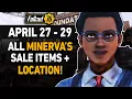 Fallout 76 Minerva Sale Location April 27th - 29th
