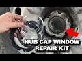 How to repair hub cap window on semi truck or trailer
