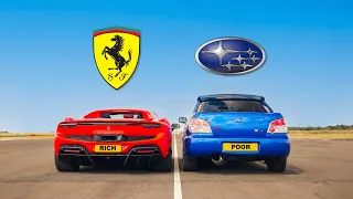 FERRARI vs SUBARU.. THIS SHOCKED EVERYONE.
