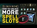 Elden Ring How to Unlock MORE SPELL SLOTS 6 Memory Stone Locations