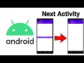 MainActivity to NextActivity in Android Studio Java