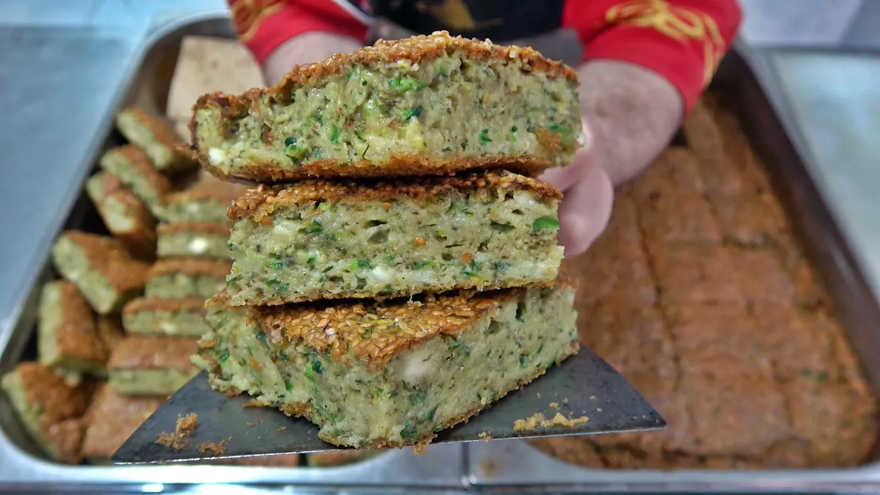 Zucchini Mucver Recipe in Baked How to make Green Zucchini Pastry Easily