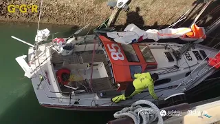 Crisis in the Golden Globe as Skipper Damien Returns to Start to  Fix The Boats’ Windvane. Interview