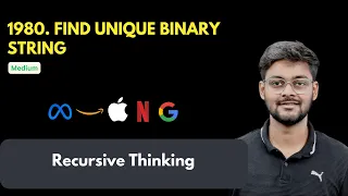 LeetCode 1980 Find Unique Binary String Recursion Generate N length binary strings