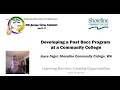 Developing a Post Bacc Program at a Community College