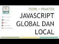 Jangkauan Scope Global dan Local Variabel - Object