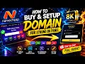 How to Buy a Domain for STRONG 8K Panel Full Setup Guide