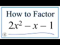 How to Solve 2x 2 - x
