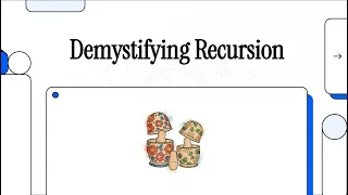 Stop being afraid of recursion Demystifying Recursion in JavaScript