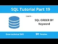 SQL Order By Keyword With Practical Example In Hindi Part - 19 SQL Beginners ASC DESC
