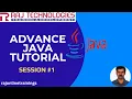 Advance Java Tutorial for Beginners Session - 1 HTML rajonlinetrainings
