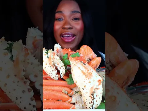 Cheesy sauce King crab seafood boil mukbang Alfredo sauce | HBD ISHAANA