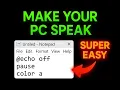 Make Your PC Speak Using Notepad