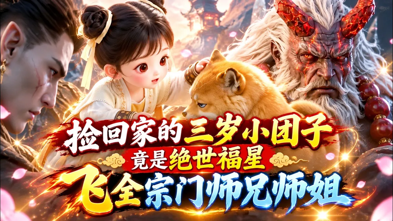 一口气看完丨捡回家的三岁小团子竟是绝世福星!带飞全宗门师兄师姐