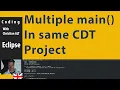 Multiple main in Project Eclipse CDT Error solving