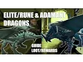 Runescape 3 RUNE ADAMANT Dragons Glaiven Wing-Tip Drop