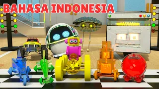 Belajar Warna, Bentuk 3D, dan Mobil Balap | Adventures with Blazin' Bill the Monster Truck