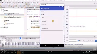 How to create drop down list in Android Studio Spinner Example
