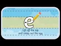 e letter formation