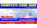 Core Java Exception Handling Runtime Stack Mechanism Part - 2