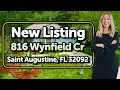 816 Wynfield Circle Saint Augustine FL 32092 Living in St Augustine FL Tanya Cosmini
