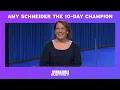 Amy Schneider Talks About How It Feels to Be a 10-Game Champion JEOPARDY