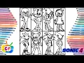 Sonic the hedgehog 4 all main characters coloring Sonic characters Sonic the Hedgehog 4