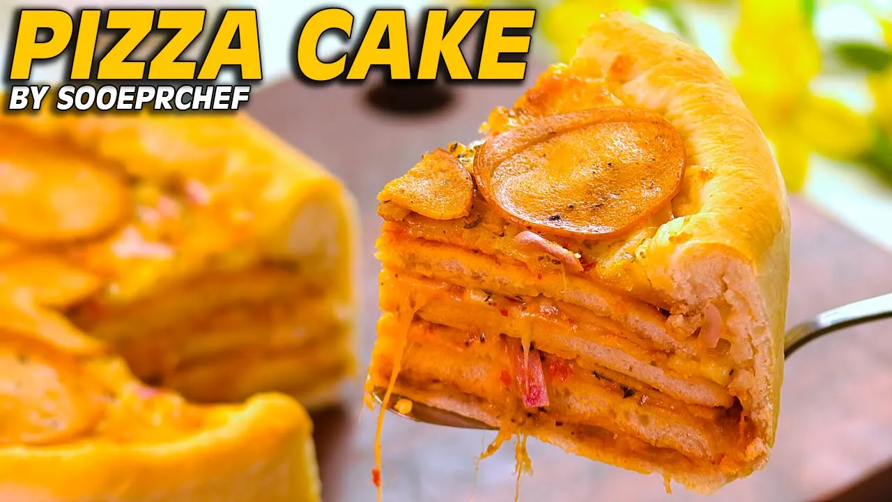 Pizza Cake Recipe by SooperChef 